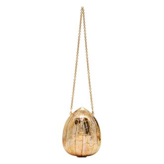J.W.Anderson Clutches, female, Yellow, Size: ONE SIZE Walnut Clutch