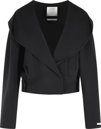 Sportmax Idoneo Black Virgin Wool Jacket
