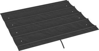 OUTSUNNY Techo de p&eacute;rgola 286x245 cm gris oscuro