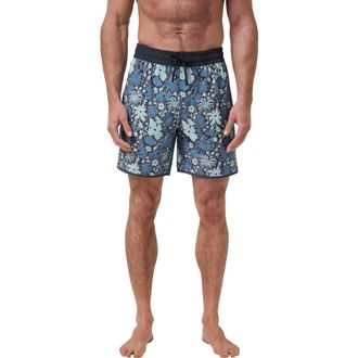 Travis Mathew Canoe Cruise Swim Trunks in Heather Grey at Nordstrom Rack, Size X-Large