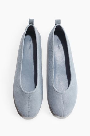 H&M Ballerinas aus Veloursleder - Blue