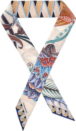 Ferragamo Butterflies Print Silk Scarf