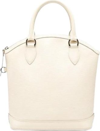 Louis Vuitton Pre-owned Vintage Handtas - Dames - Vintage Handtas - Wit - ONE Size - Leer - Vintage