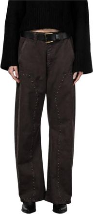Mason's Pantalones Chinos Silvye - Trousers - Mujer - Marr&oacute;n - 2XS