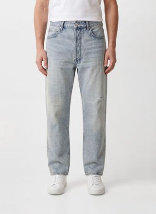 Auralee Jeans dritti in denim di cotone