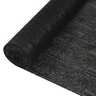 Berkfield Home Privacy Net Black 1.5x50 m HDPE 195 g/m &sup2;