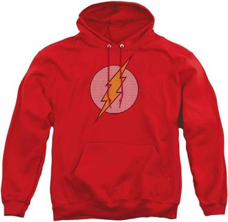 Gildan DC Comics Flash Flash Little Logos Adult Pull Over Hoodie / Hooded Sweatshirt