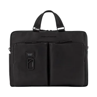 Piquadro Laptop Bags & Cases, male, Black, Size: ONE SIZE Harper Briefcase