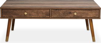 Premier Housewares Modern Style Coffee Table, Easy To Maintain Display Table, Versatile Wooden Table, Lightweight Storage Table