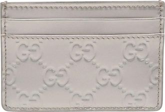 Gucci Pre-owned Wallets, female, Gray, Size: ONE SIZE Pre-owned Card Case