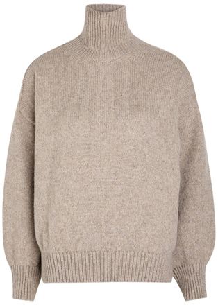Khaite Willem Ribbed Cashmere Jumper - Beige - S (UK8-10 / S)