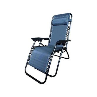 Vigor blinky 96934-26 Sedia A Sdraio Basculante Pieghevole Textilene Struttura Acciaio 22 Mm 150 Kg Colore Antracite