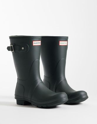 Hunter Original - Stivaletti da pioggia color oliva scuro-Verde