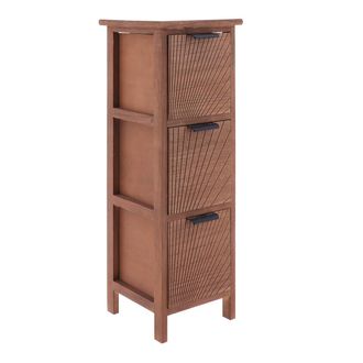 Tendance Mueble Paulownia Mdf Chopo Con 3 Cajones Bajos Y Tiradores Metal Sonora - Marron - Tendance
