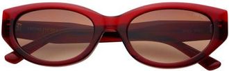 Freyrs Eyewear Ameli Cat Eye Sunglasses in Red at Nordstrom
