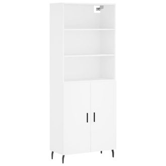 Berkfield Home Highboard White 69.5x34x180 cm Engineered Wood