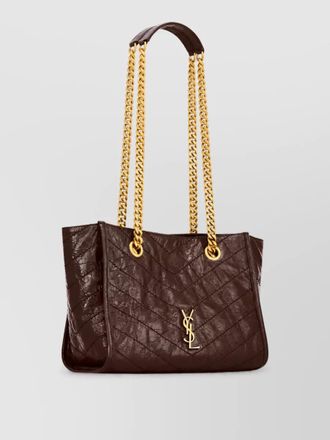 Saint Laurent niki small leather tote bag