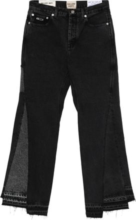 Gallery Dept. contrast panel wide-leg jeans - unisex - Cotton - 28/32 - Black