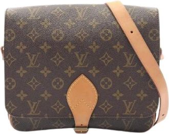 Louis Vuitton Pre-owned Cross Body Bags, female, Brown, Size: ONE SIZE Pre-owned Cartouchiere GM Monogram Shoulder Bag