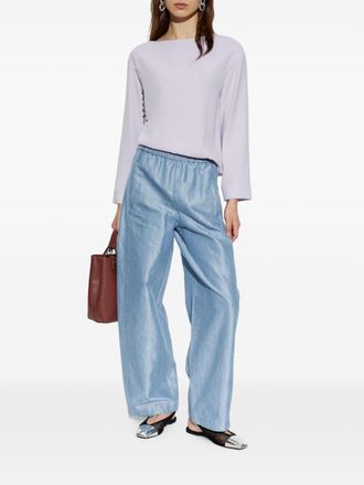 Emporio Armani Wide-Leg Denim Jeans - Blue