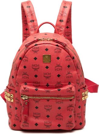MCM Pre-owned MCM Small Visetos Coated Canvas Stark Backpack Ladies 04TS6SUTPBCSHN76