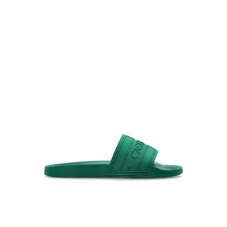 Casablanca Logo Pool Slides - Heren - Sandalen - Groen - 42 EU - Schoenen