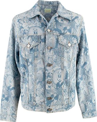 Aries Trucker Cartoon Denim Jacket Size L