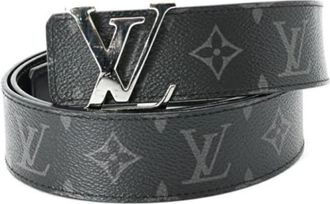 Louis Vuitton Pre-owned Belts, male, Black, Size: ONE SIZE Pre-owned Monogram Eclipse Standard belt