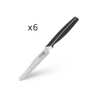 Pedrini Set 6 coltelli tavola nero Pedrini Master