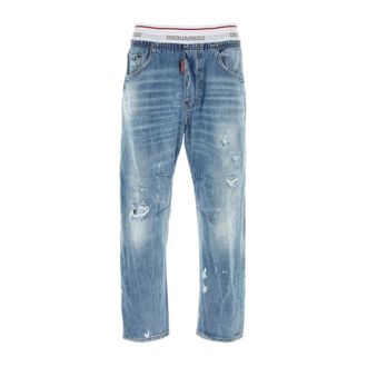 Dsquared2 Straight Jeans, male, Blue, Size: XL Kawaii Jeans