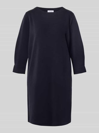 Comma Sweatkleid mit Rundhalsausschnitt in Dunkelblau, Gr&ouml;&szlig;e 36