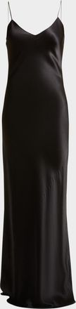 Nili Lotan Silk Satin Slip Gown