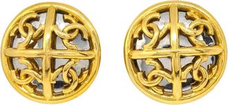 Chanel Orecchini a clip CC 1993 - Oro