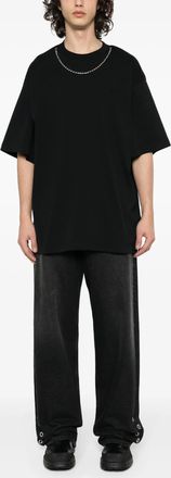 AMBUSH Mens Ballchain T-shirt - Black Cotton - Size Medium