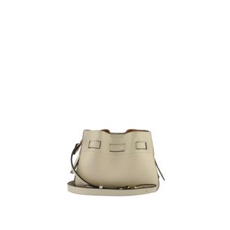 Pourchet Tassen, Dames, Beige, ONE Size, Leer, Blossom Schoudertas