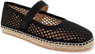 Gentle Souls Sienna Mary Jane Flat in Black Nubuck at Nordstrom, Size 6.5