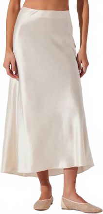 Astr Womens Windey Skirt In Ivory