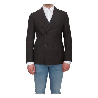 HUGO BOSS Jassen, Heren, Bruin, XL, Wol, C-Hanry Blazer