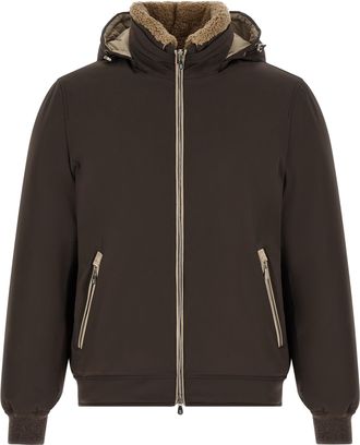 Brunello Cucinelli Brown Polyamide Full-Length Mens Jacket