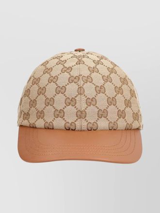 Gucci monogram baseball cap curved brim