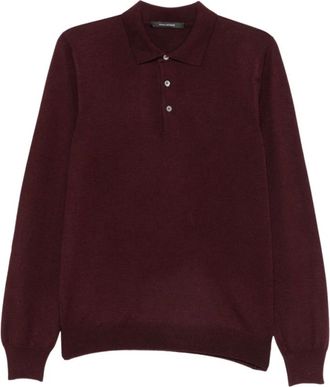 Tagliatore Palmer Polo - Tops - Hombre - Rojo - 3XL