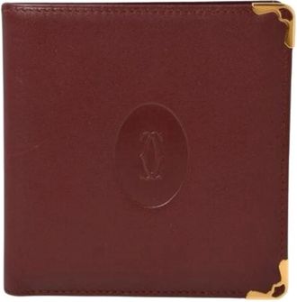 Cartier Pre-owned Wallets, male, Red, Size: ONE SIZE Pre-owned Must Bi-fold Wallet