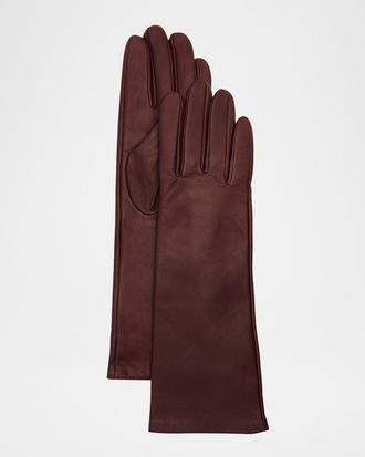Vince Cashmere-Lined Leather Gloves