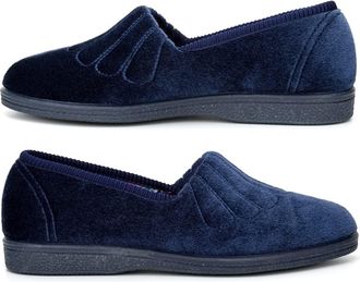 Generic Womens Wide Fit Slippers Ladies Wide Fit Slippers Size 5 Rubber Sole Slipper Size 7 Womens Slip On Slipper EE Fitting Slip On Rubber Sole Sizes 3-9 Na