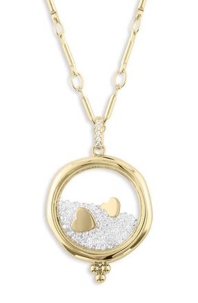 Lulu Dk x Kristina Schulman Love Shaker Pendant Necklace in Gold at Nordstrom