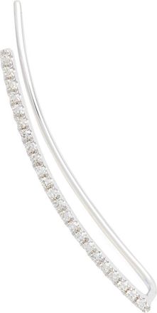 EF Collection Diamond Bar Ear Crawler in White Gold - Right at Nordstrom