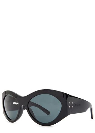 Saint Laurent 854 Round-frame Sunglasses - Black - One Size