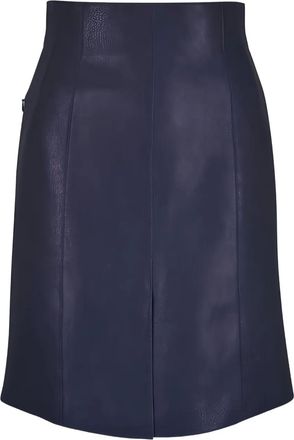 Akris Midi-rok met vlakken en split - Blauw