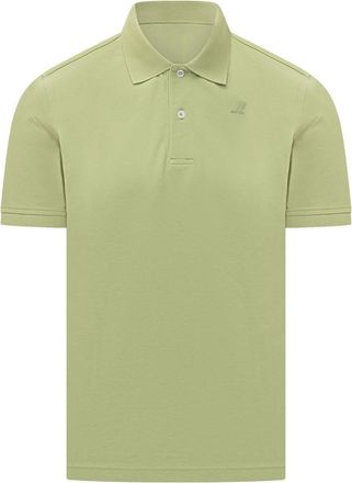 K-Way Green Logo Shirt Collar Polo