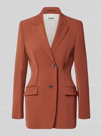 Drykorn Blazer mit Reverskragen Modell Brokley in Rostrot, Gr&ouml;&szlig;e 34